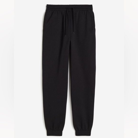 H&M Black High Waisted Joggers Sz. MD. - Picture 1 of 17